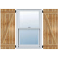 Rough Sawn Western Red Cedar Board-n-Batten Shutters B70490