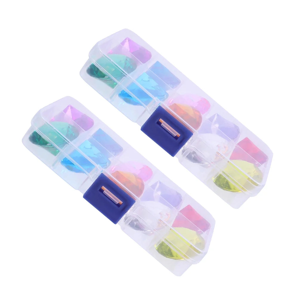 2 Boxes Big Colorful Diamond Toy I654