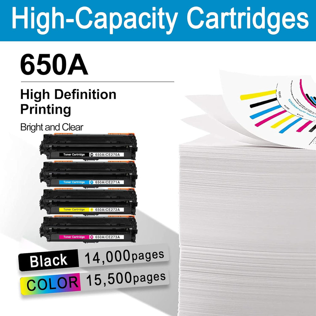10 Pack Remanufactured Toner Cartridge for HP Color Enterprise CP5525n CP5525dn CP5525xh M750n M750dn M750xh B99193