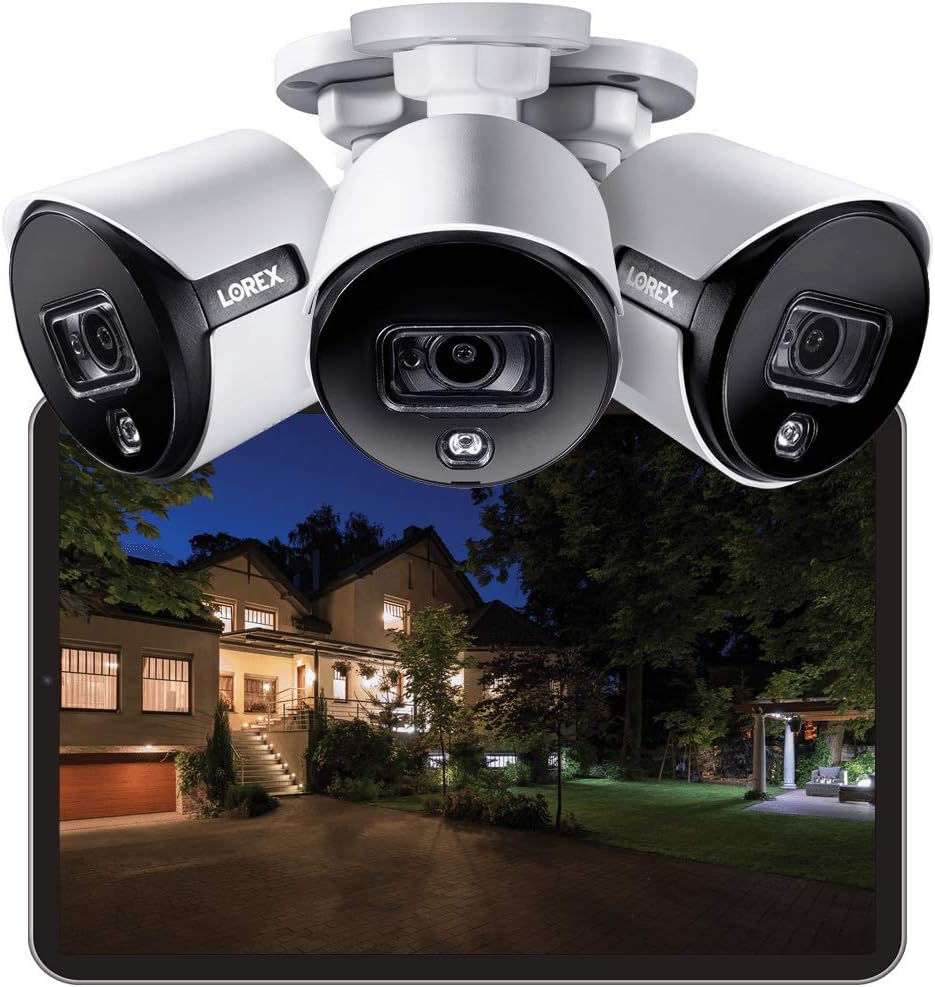 4K Indoor/Outdoor Wired Security Camera System, 2TB 8 Channel DVR, 4 Cameras T3548