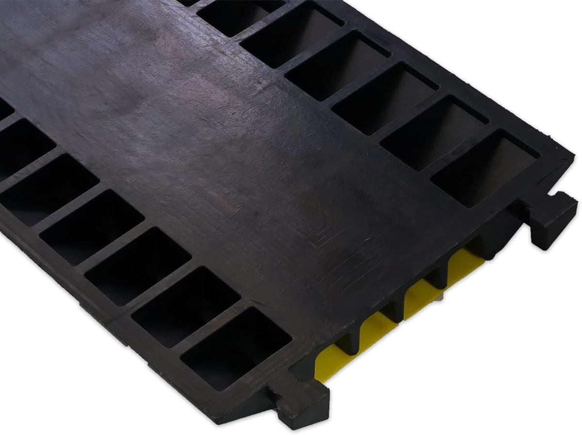 Cable Protector Ramp Pack of 2 PVC Rubber Heavy Duty 55000lbs Capacity O110