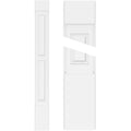 12x22W x 90x22H x 2x22P Two Equal Raised Panel PVC Pilaster with Standard Capital & Base (Pair) K54319