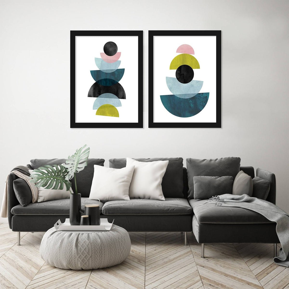 Black Framed Print Set N27033