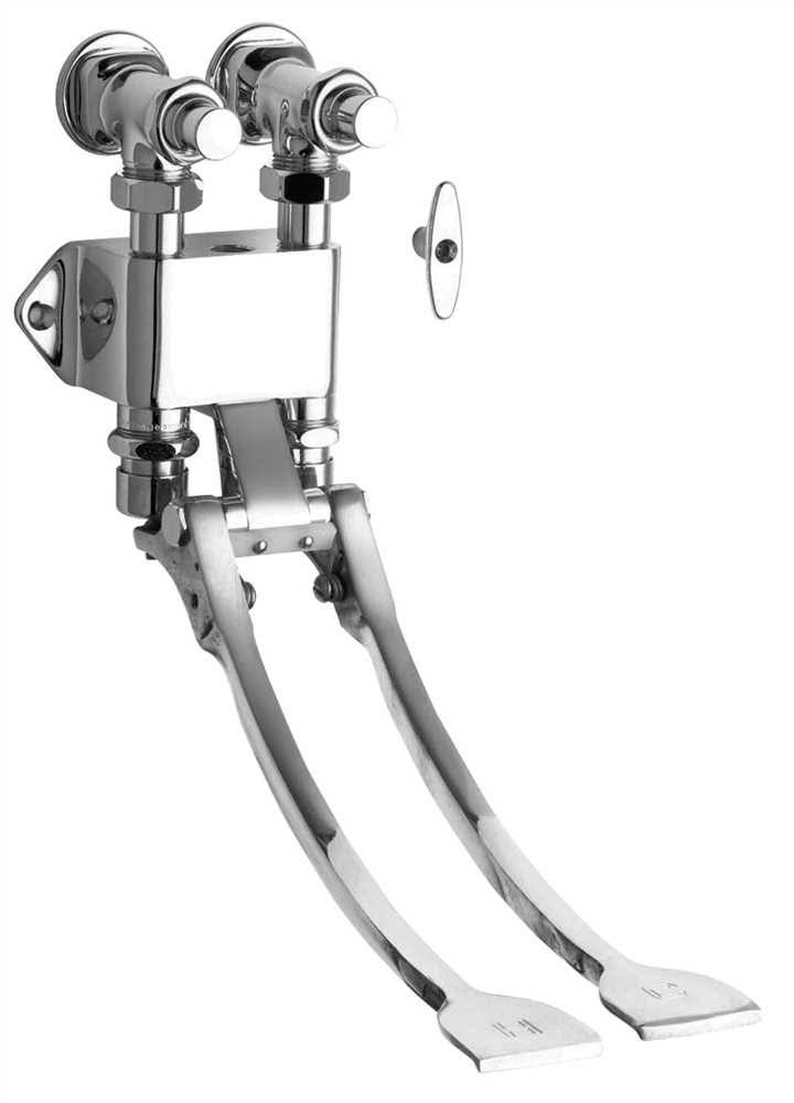 Lead-Free Wall-Mounted Pedal Box with Extended Pedals X75621