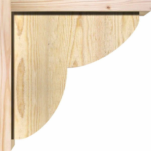 Rough Sawn Corbel with Backplate, Douglas Fir L7836