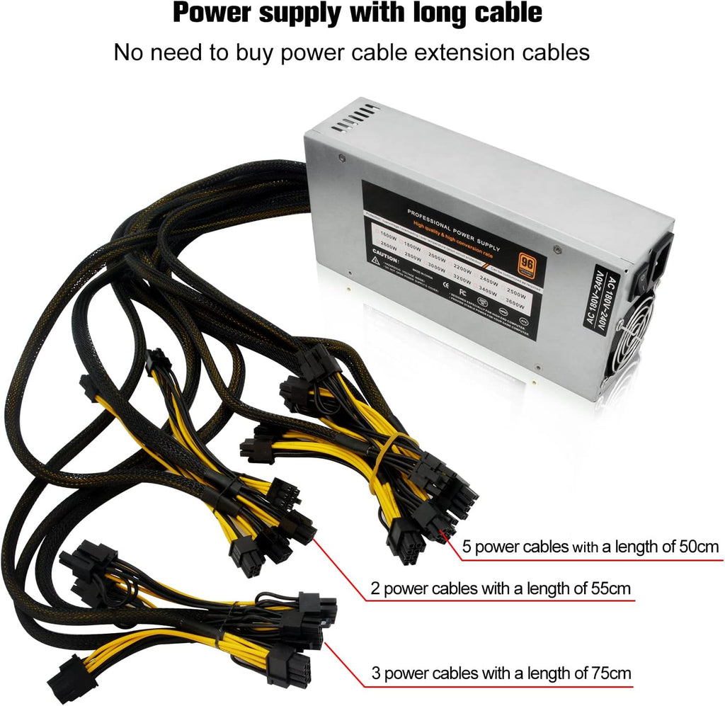 2000-2500W 2U Single Channel Mining PSU H466983