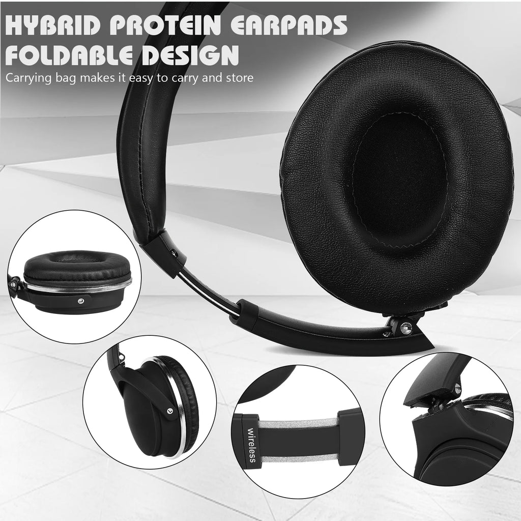 Wireless Bluetooth Over The Ear Headphones with Mic F463892