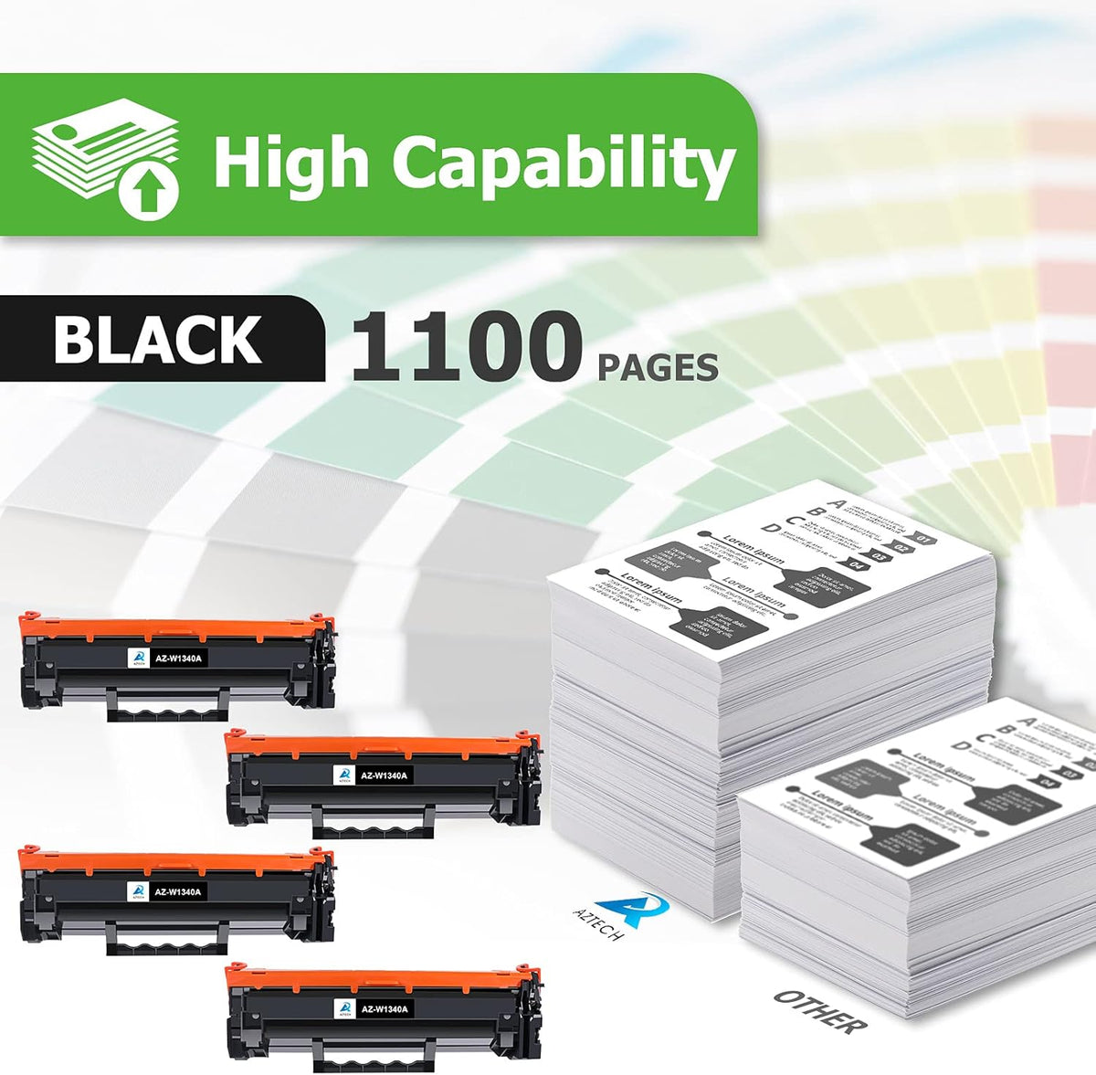 Black 4-Pack Toner Cartridge R886754