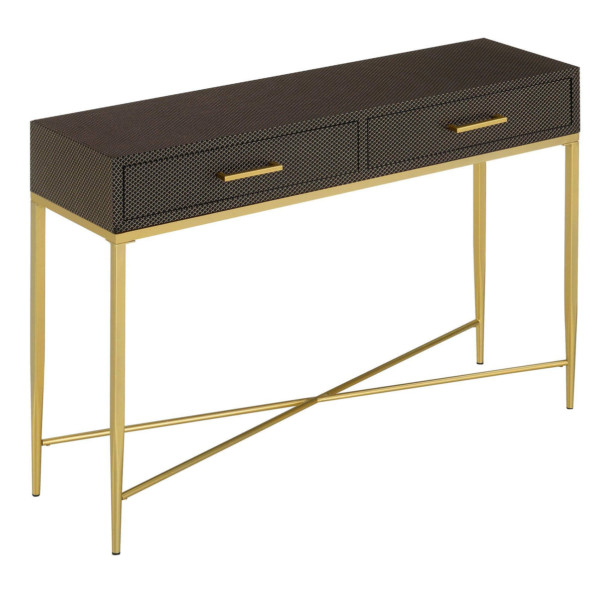 Black Scallop Console Table Z200