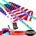 2PCS 4FT Lighted Whips with Remote and App Control T7401