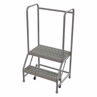 2 Step Aluminum Rolling Ladder Q7908