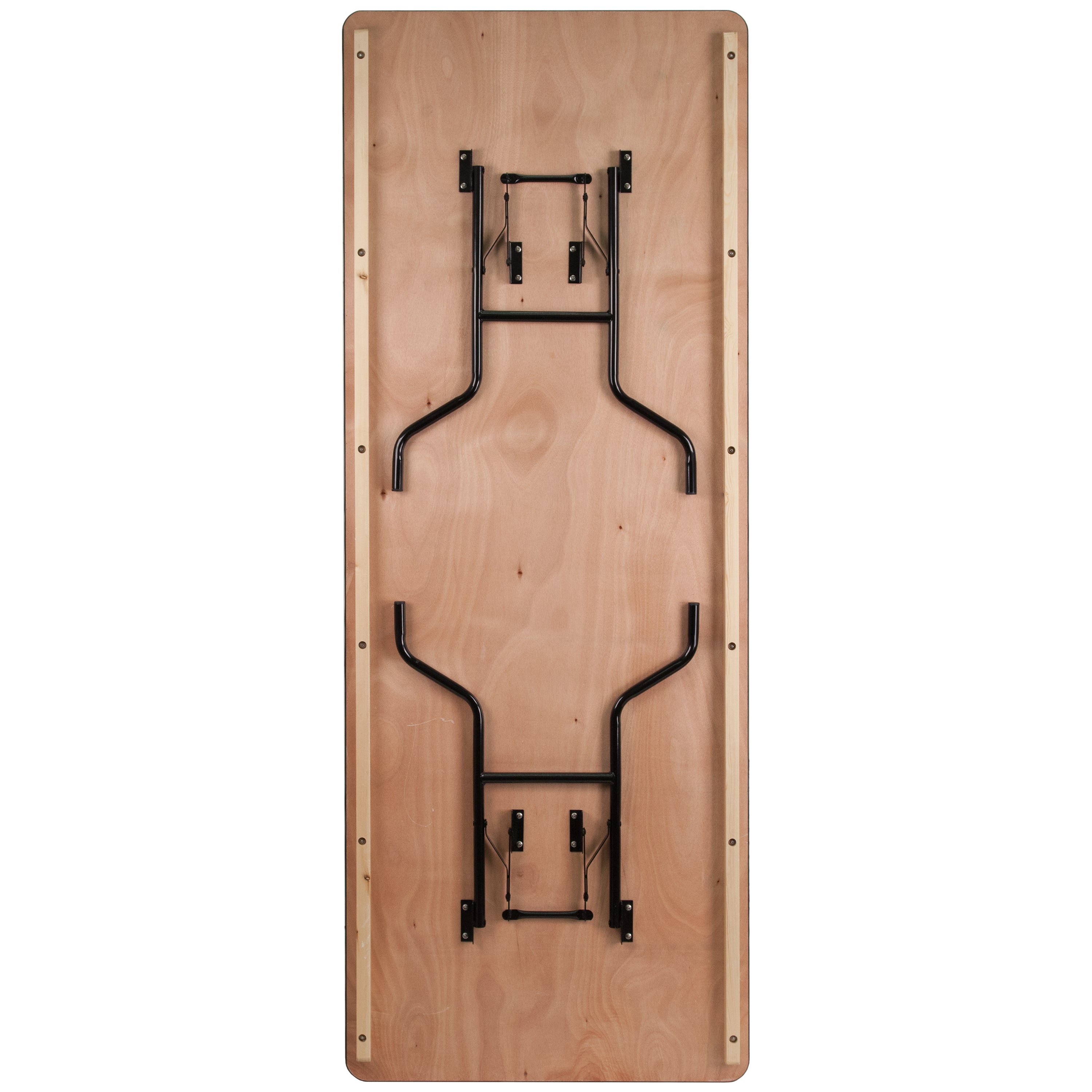 8-Foot Rectangular Wood Folding Banquet Table G68224
