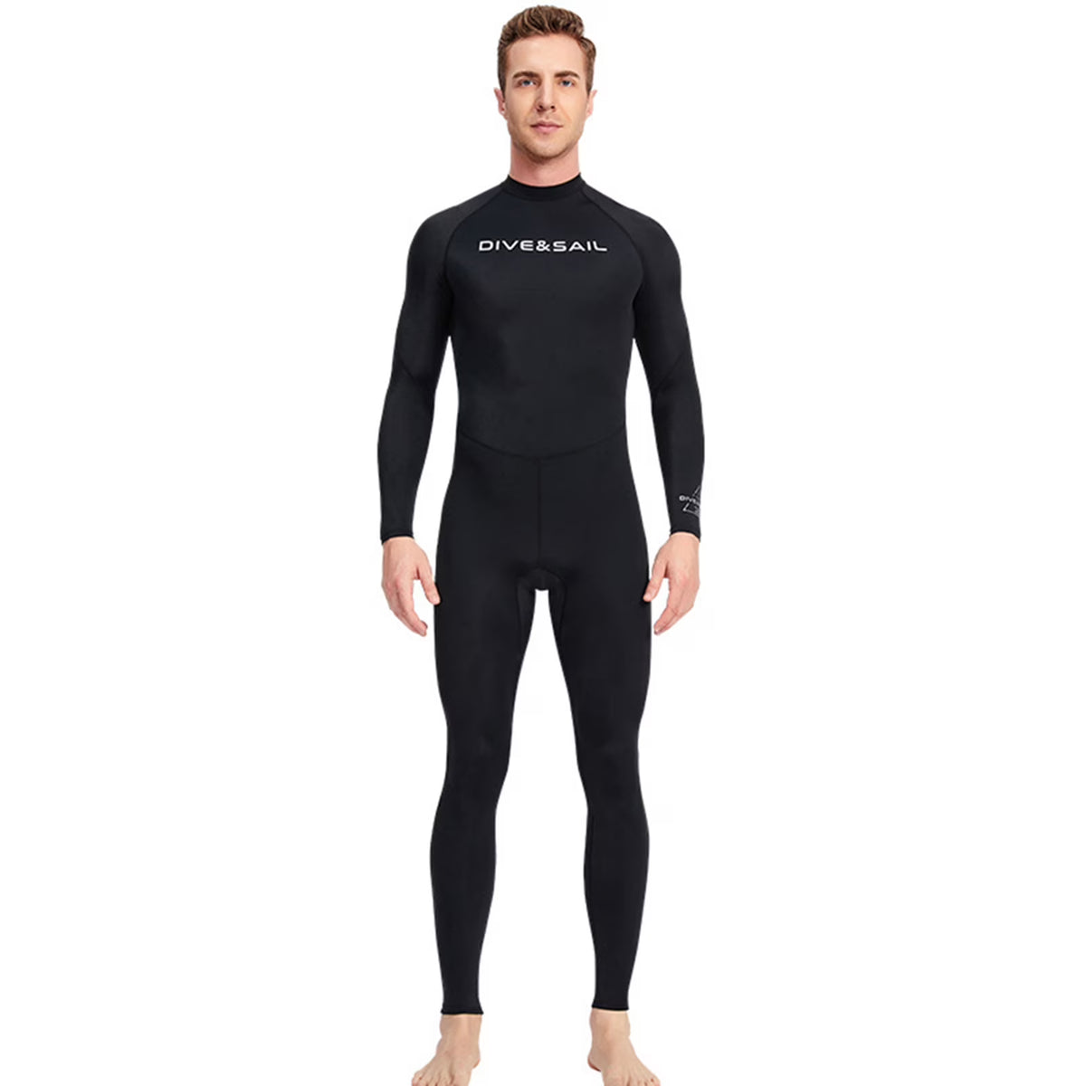 Men One Piece Swimsuit Long Sleeve Surf Suit D890