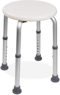 Aluminum Adjustable Shower Stool, 13 in Seat, 300 lb Weight Capacity, Pack of 2 J861986