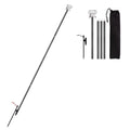 Portable Camping Folding Lamp Pole Lightweight Collapsible Aluminum Lantern Stand Light Hanger Holder Stick M364
