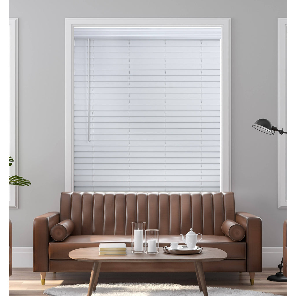 Cordless Faux Wood Blind G489