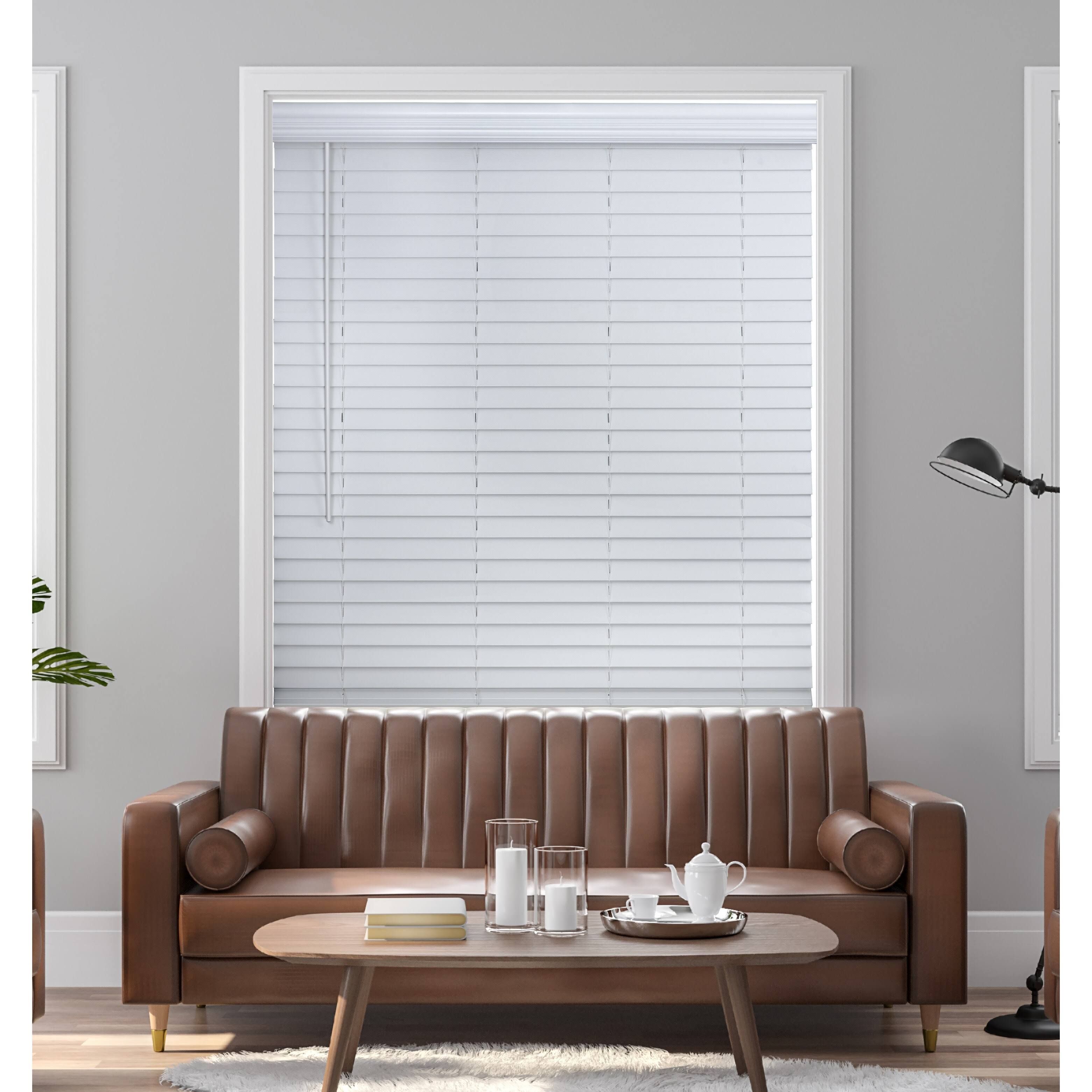 Cordless Faux Wood Blind G489