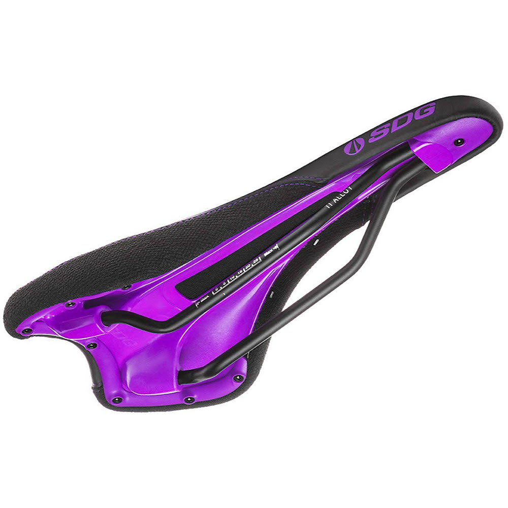 Black/Purple Ti-Alloy Saddle G2676