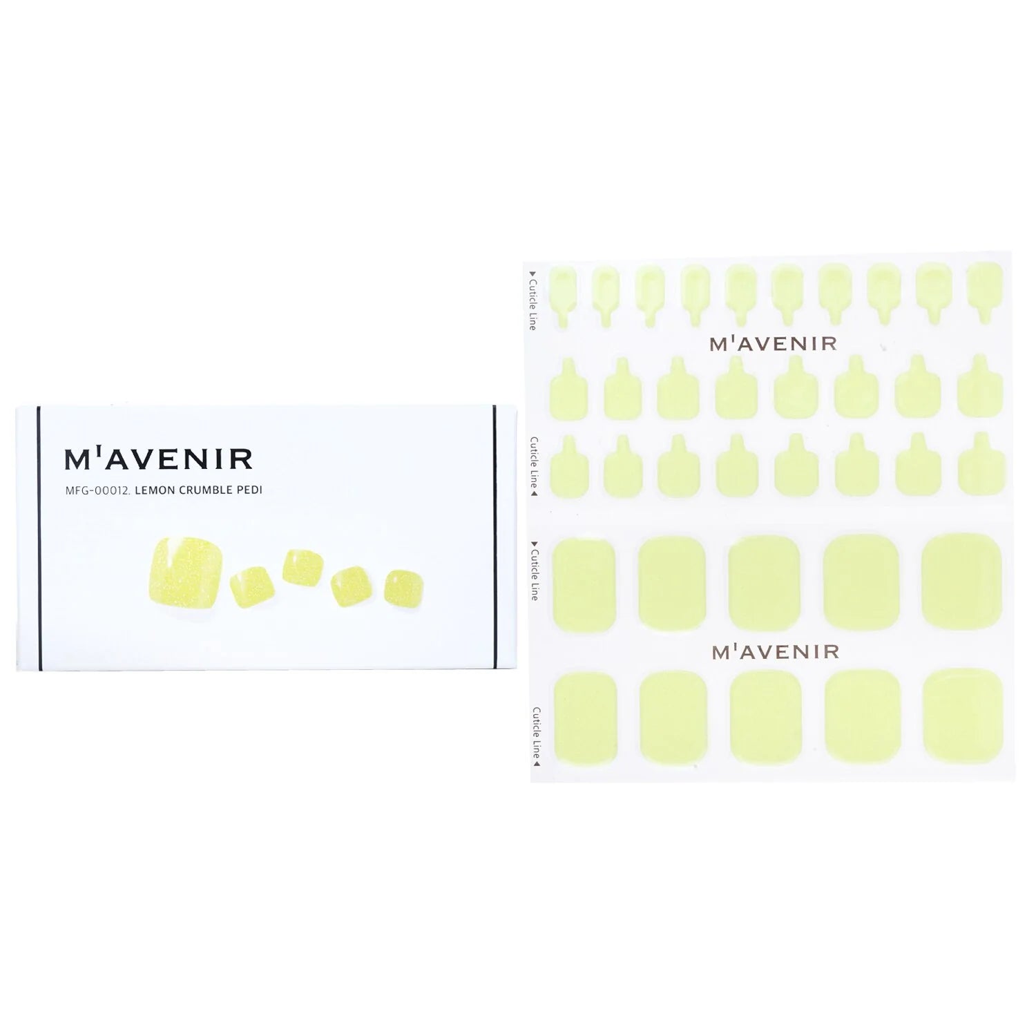 Yellow Lemon Drop Nail Sticker 32pcs B6656