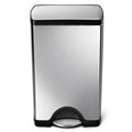 Rectangular Step Trash Can, Stainless Steel, 38 L / 10 Gal Q354083