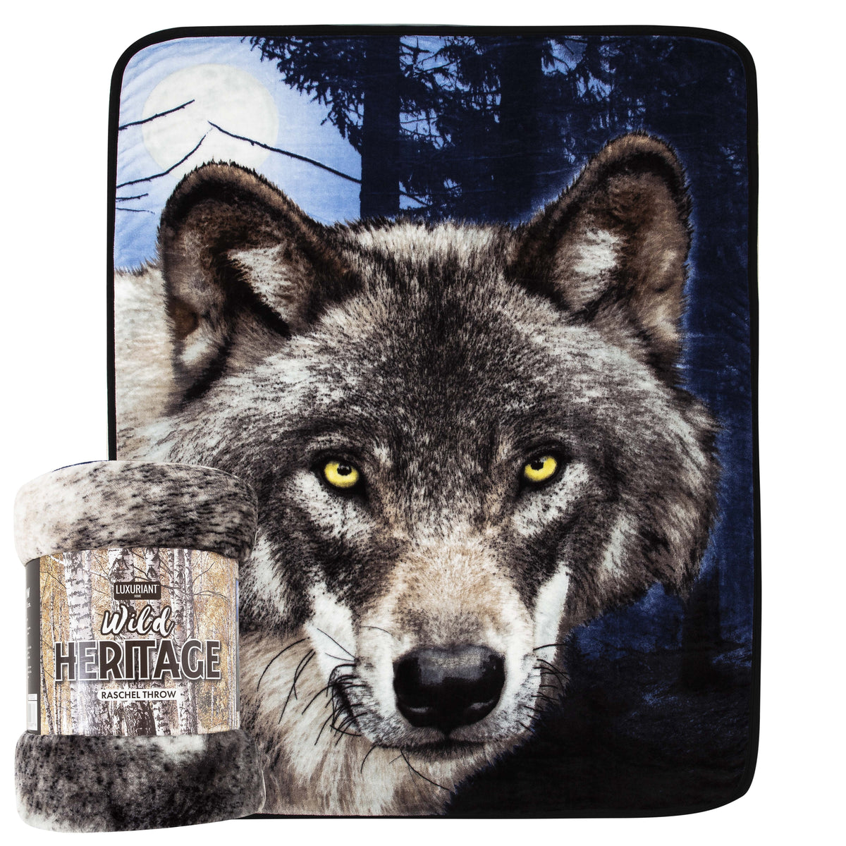 Oversized Raschel Throw Blanket, 60 x 80 inches Z148