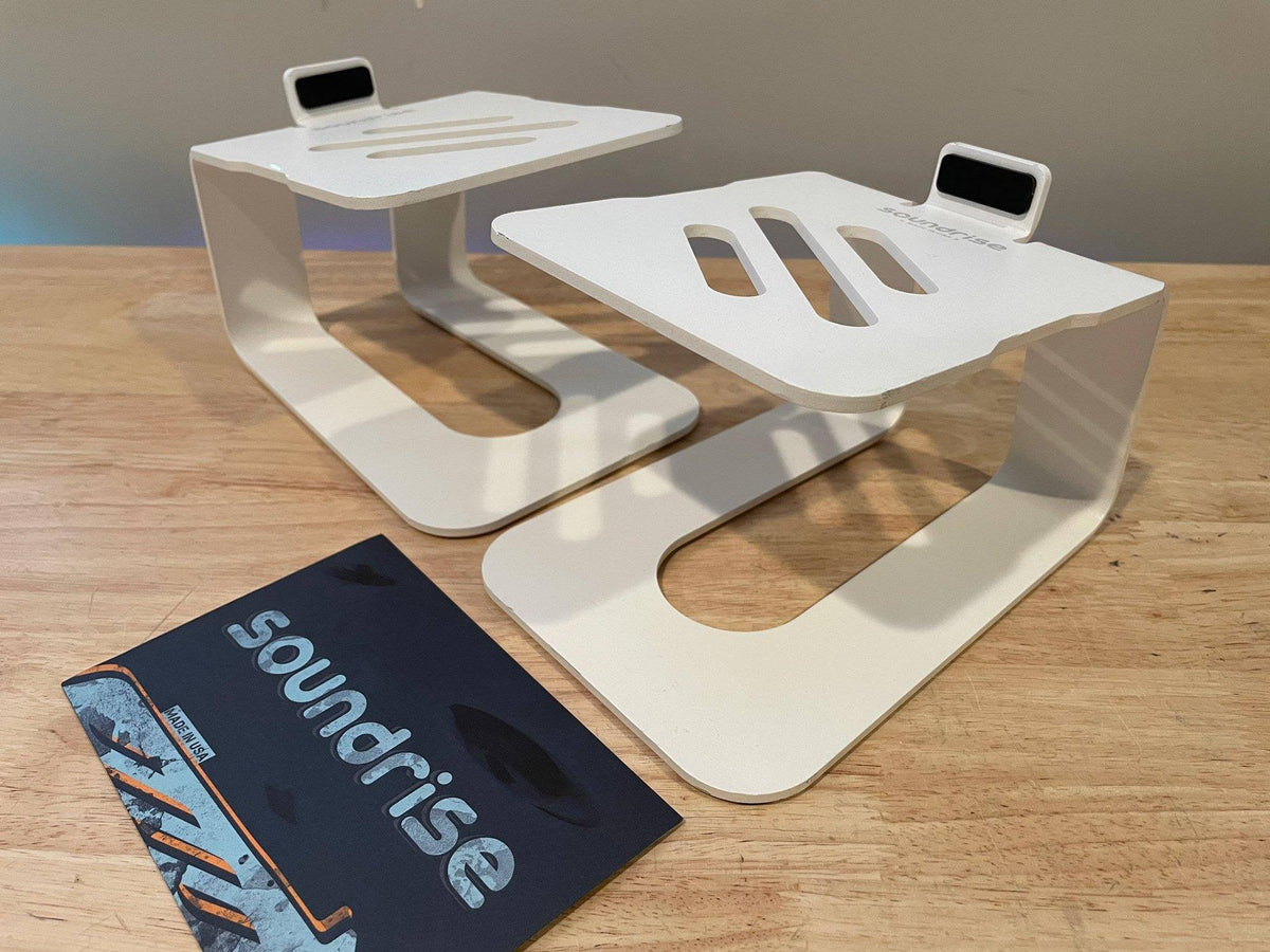 Matte White Studio Monitor Stands Pair N45221