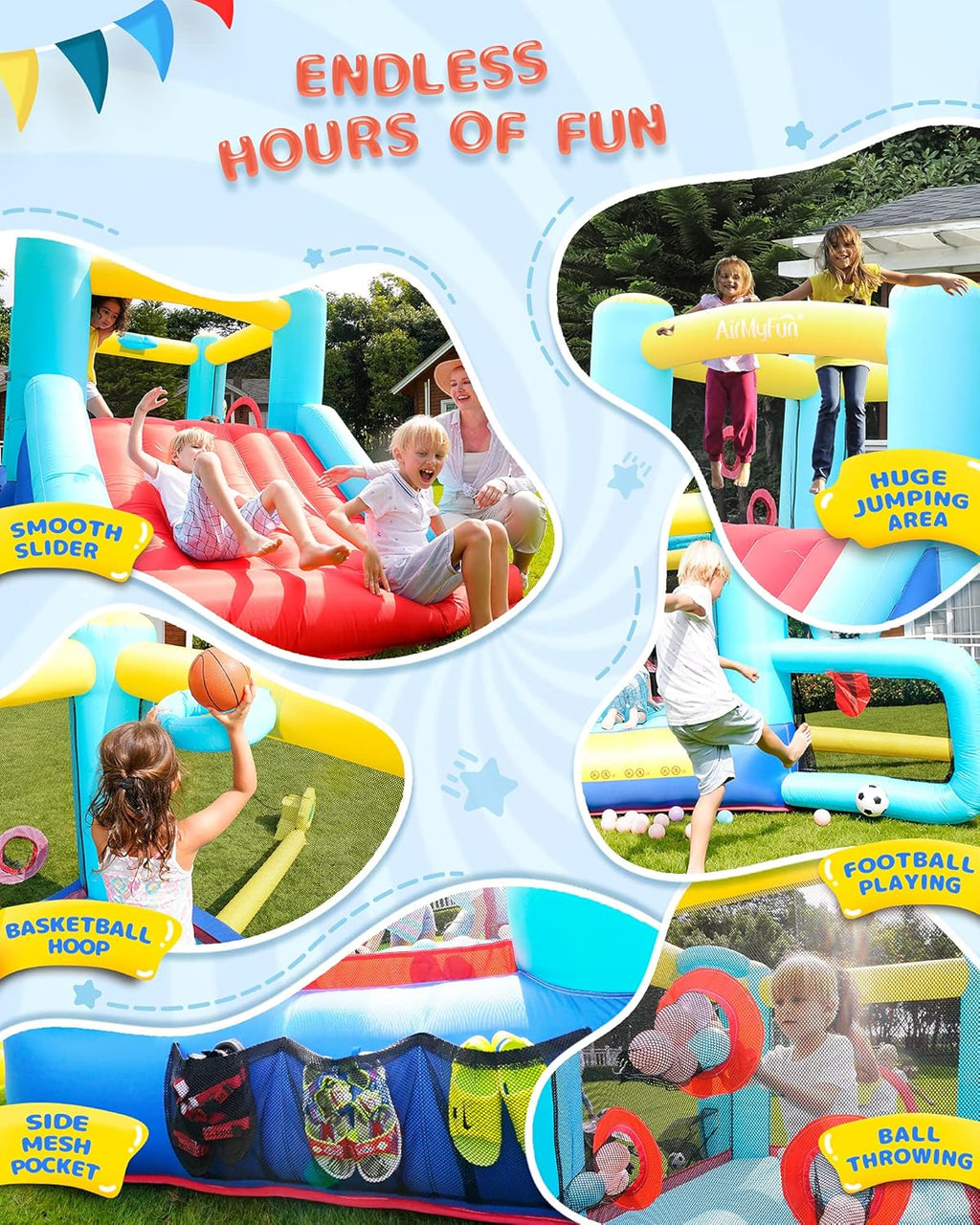 Bounce House with Blower Q758