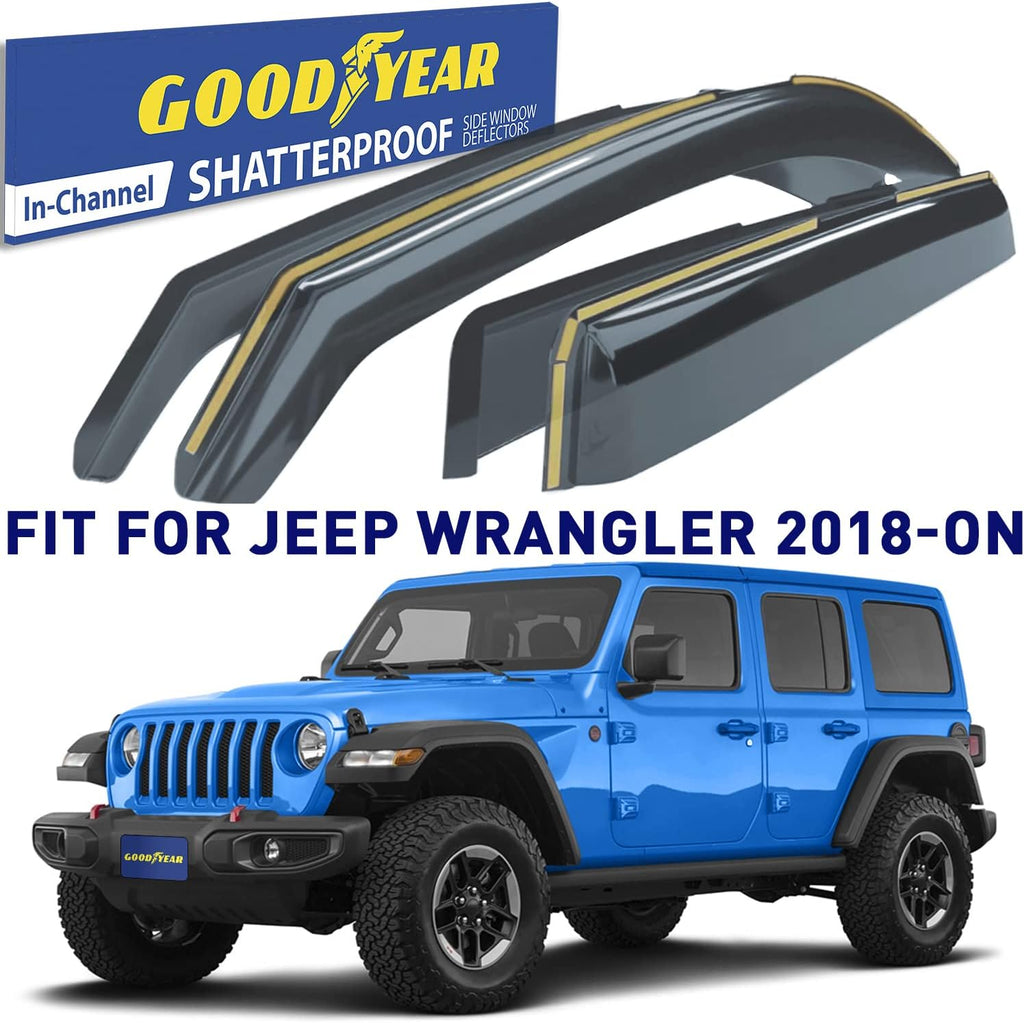 4 Pcs In-Channel Window Deflectors Y30101