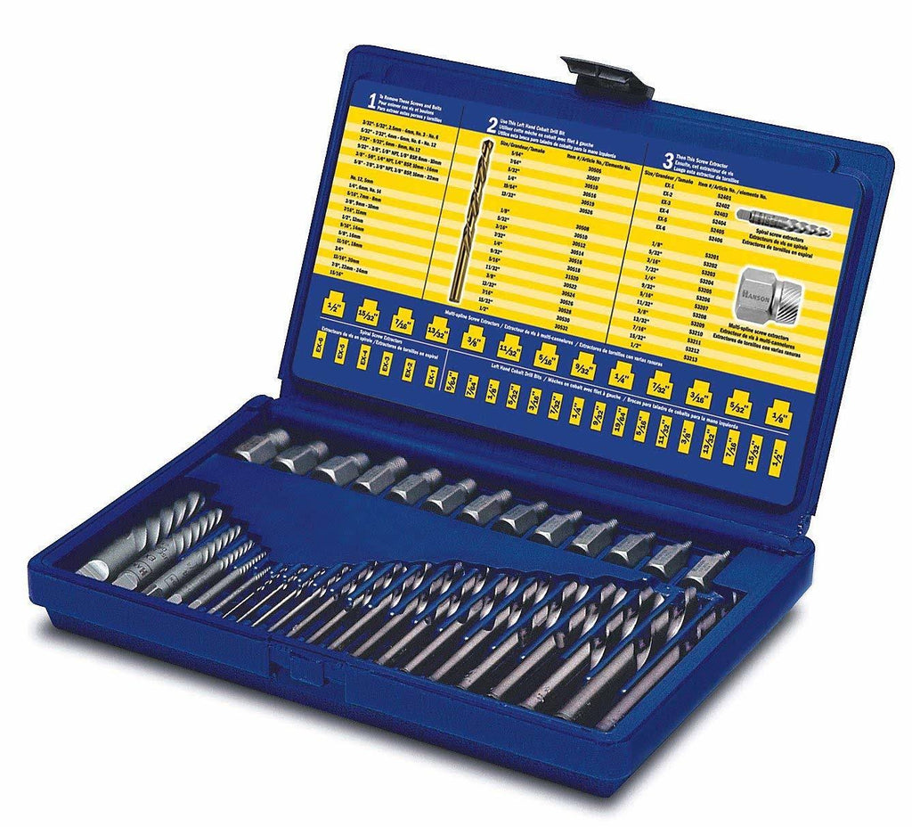 35-Piece Screw Extractor Drill Bit Set Y275