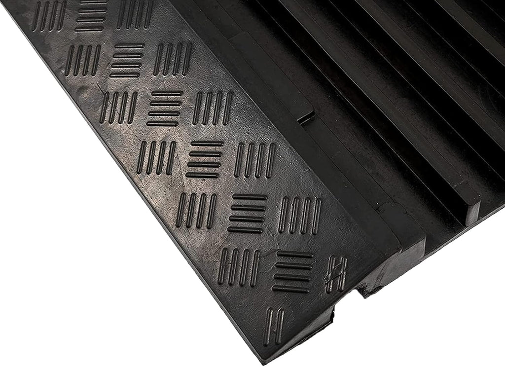 Cable Protector Ramp Pack of 2 PVC Rubber Heavy Duty 55000lbs Capacity O110