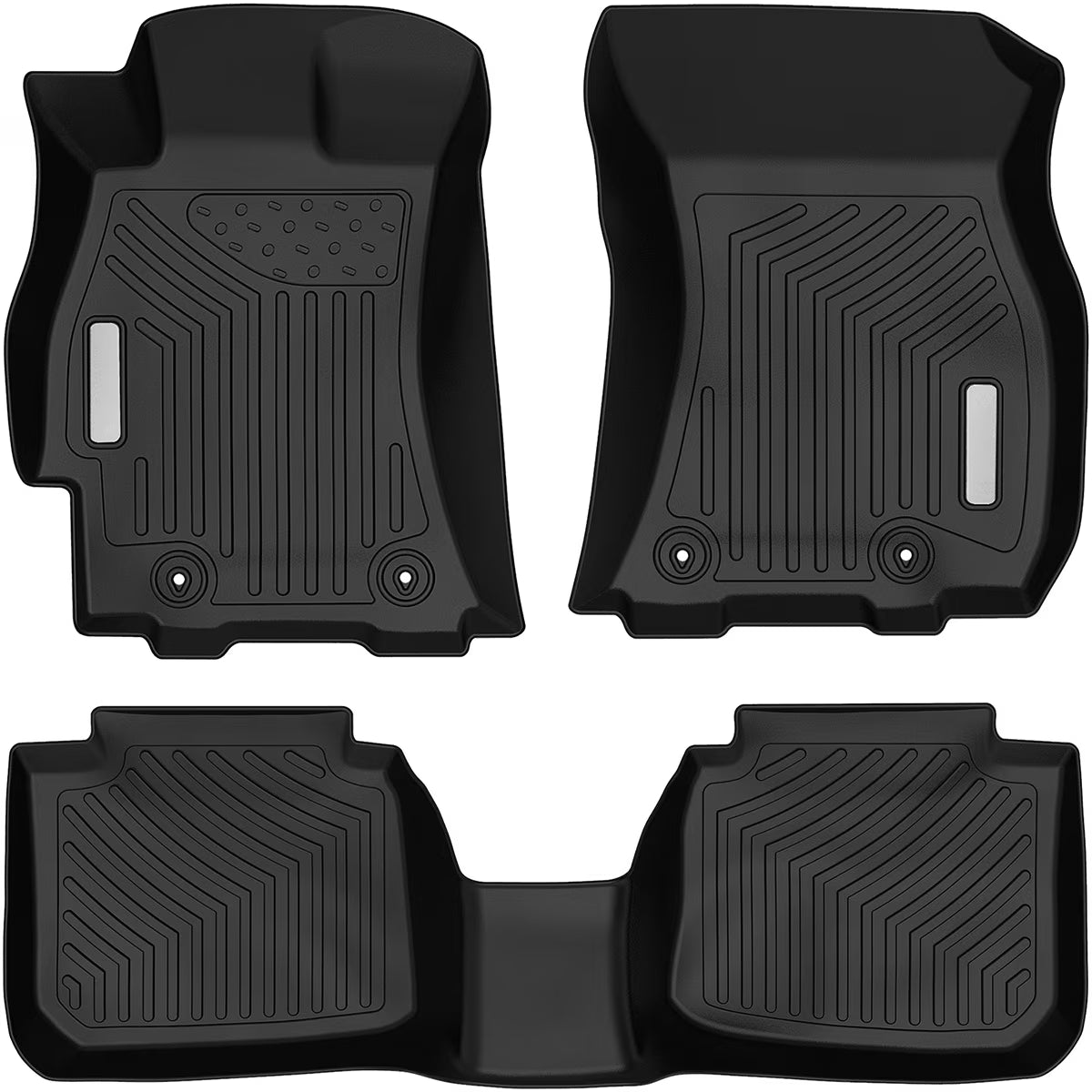 3 Piece TPE Rubber Floor Mats for Subaru Outback & Legacy Full Set All-Weather I100