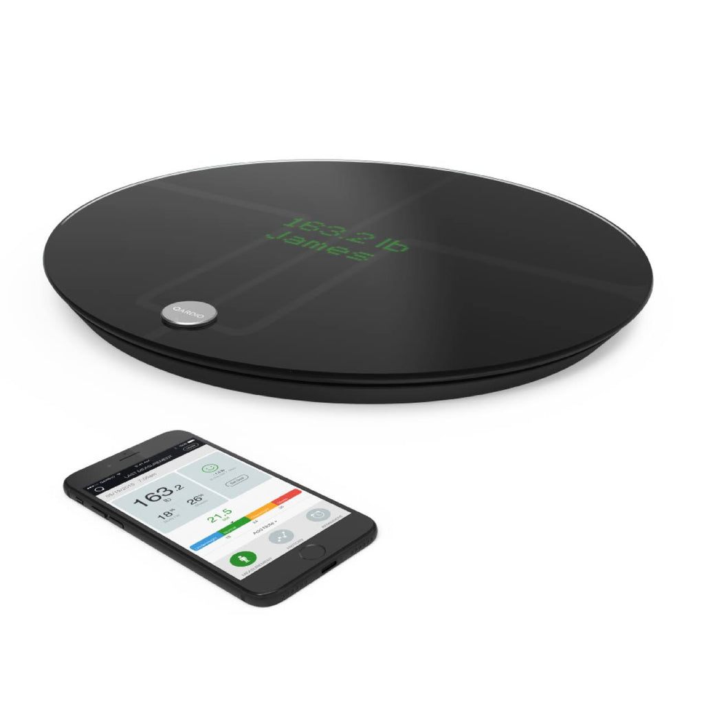 Black Wireless Smart Scale & Body Analyzer V318