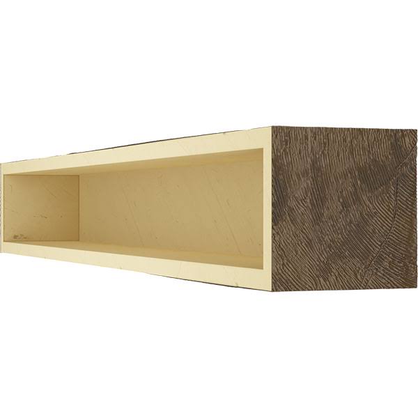 Burnished Mahogany Faux Wood Fireplace Mantel V47914