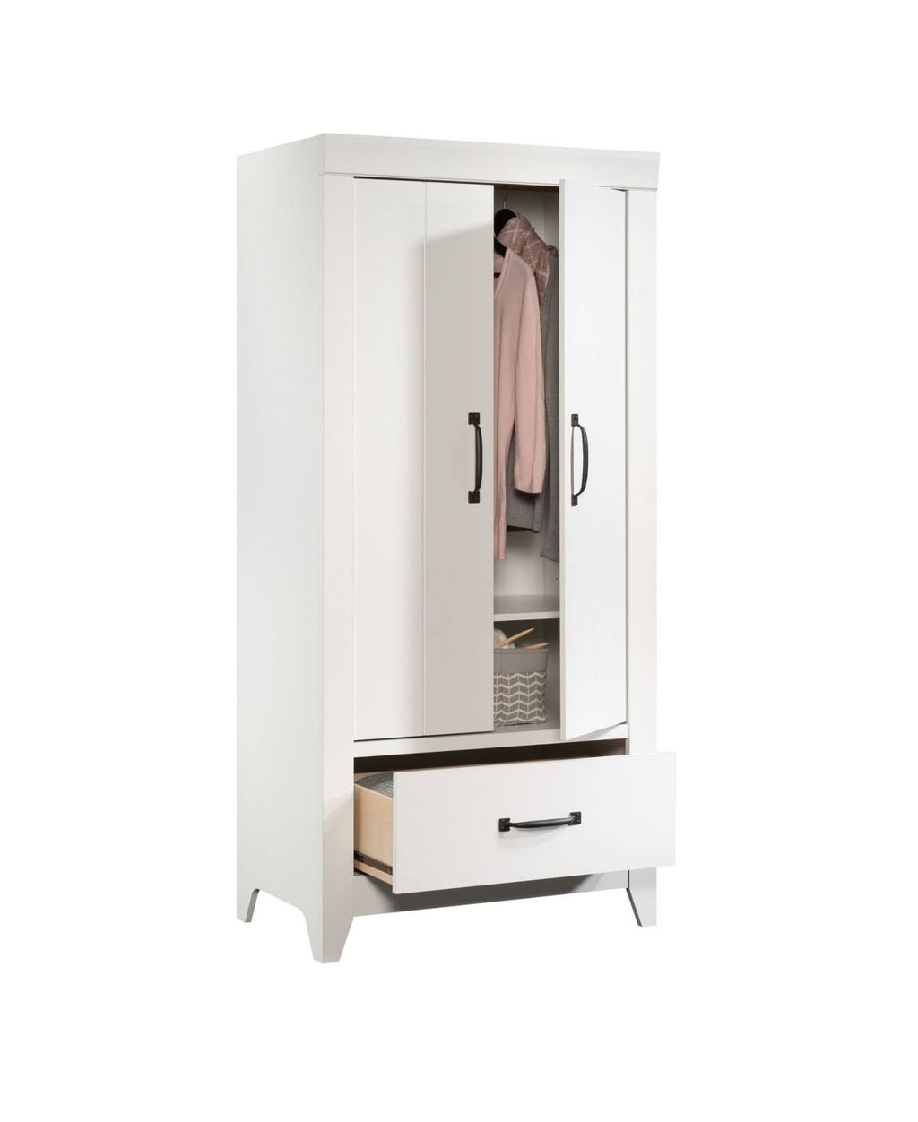 Soft White Storage Wardrobe R618407