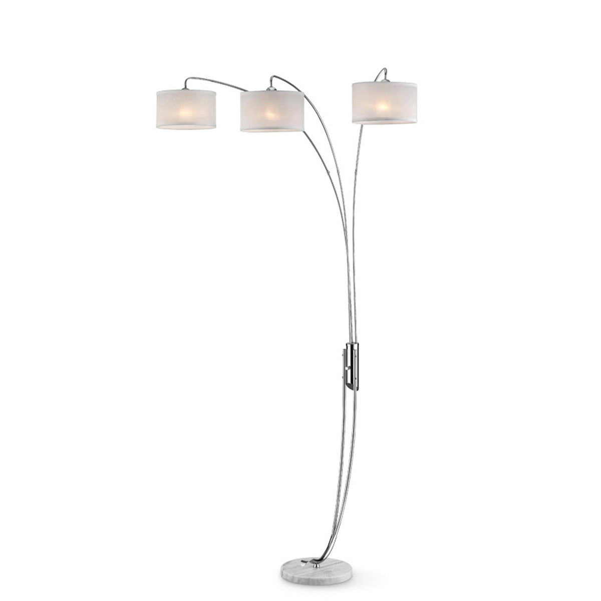 Silver Polished Arch Lamp D659