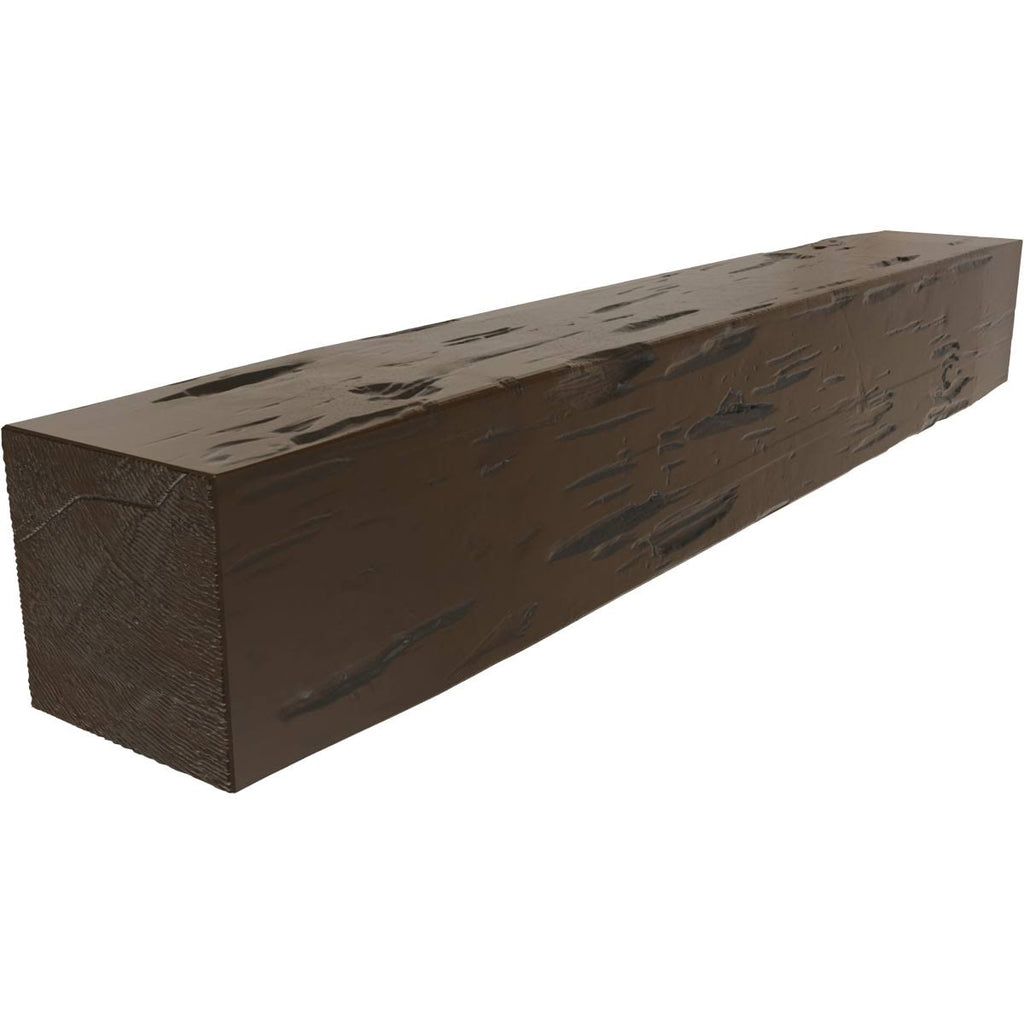 Burnished Mahogany Faux Wood Fireplace Mantel V47914