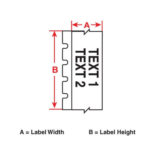 Tape Cartridge, Ochre, 100 ft. L Z83426
