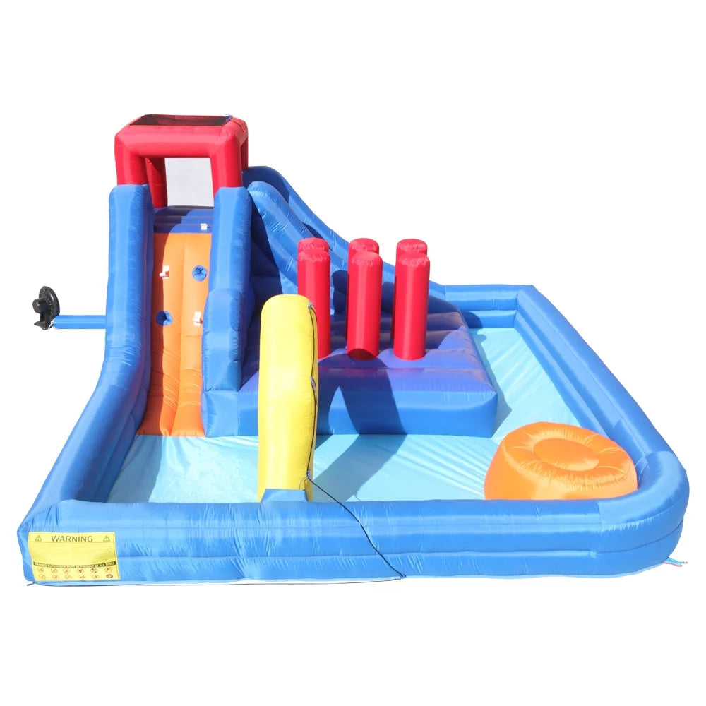 Inflatable Water Slide Bouncy Castle with Pool Area and Climbing Wall W352262
