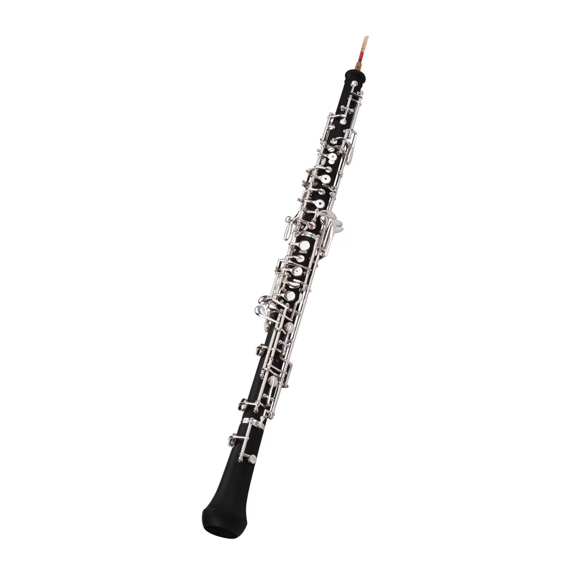 Nickel-plated Semi-automatic Oboe with Case and Cleaning Cloth M459