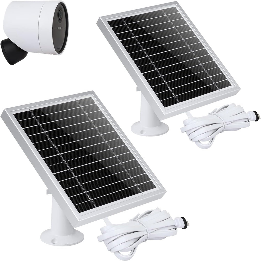 Silver 3PACK Solar Panel for Outdoor Security Camera J9648