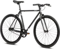 Black Fixed Gear Urban Commuter Bike S146452