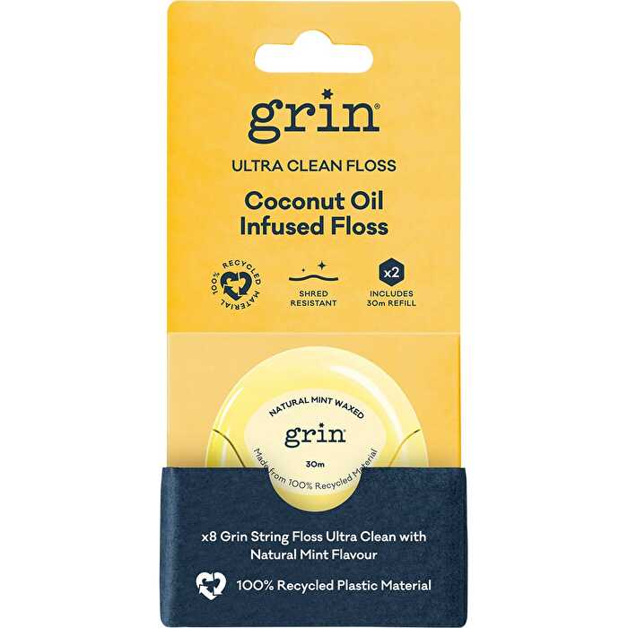 Coconut Oil Infused Floss 30m + Refill 8x2pk H4244