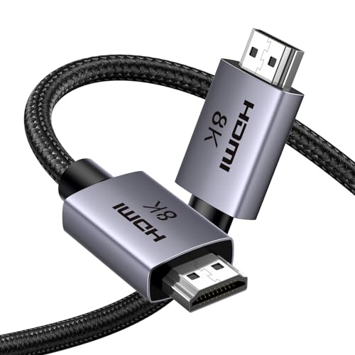 8K HDMI 2.1 Cable 48Gbps 16FT Certified Ultra High Speed HDMI Cord Aluminum T506