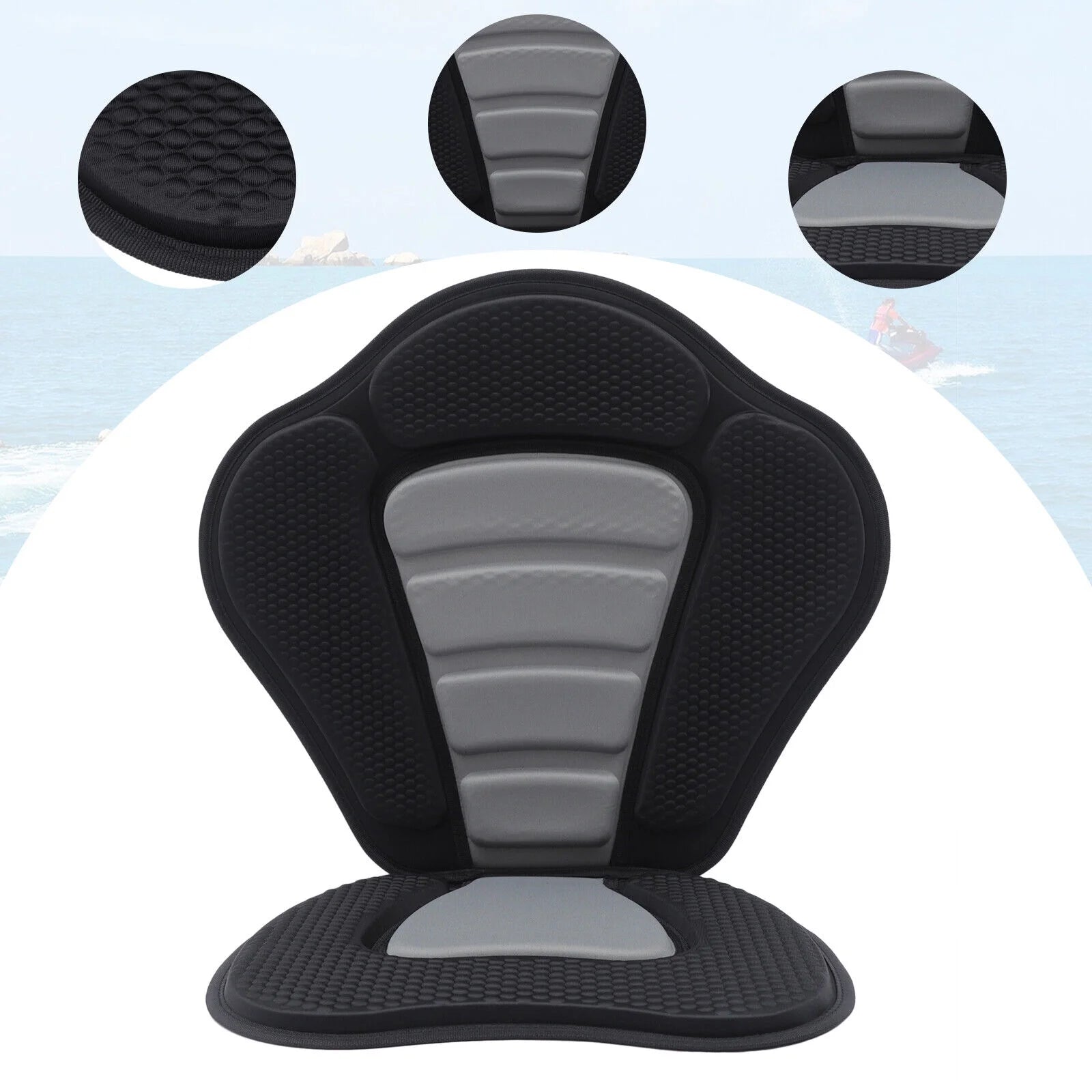 Adjustable Padded Kayak Seat with Storage Bag Q33803