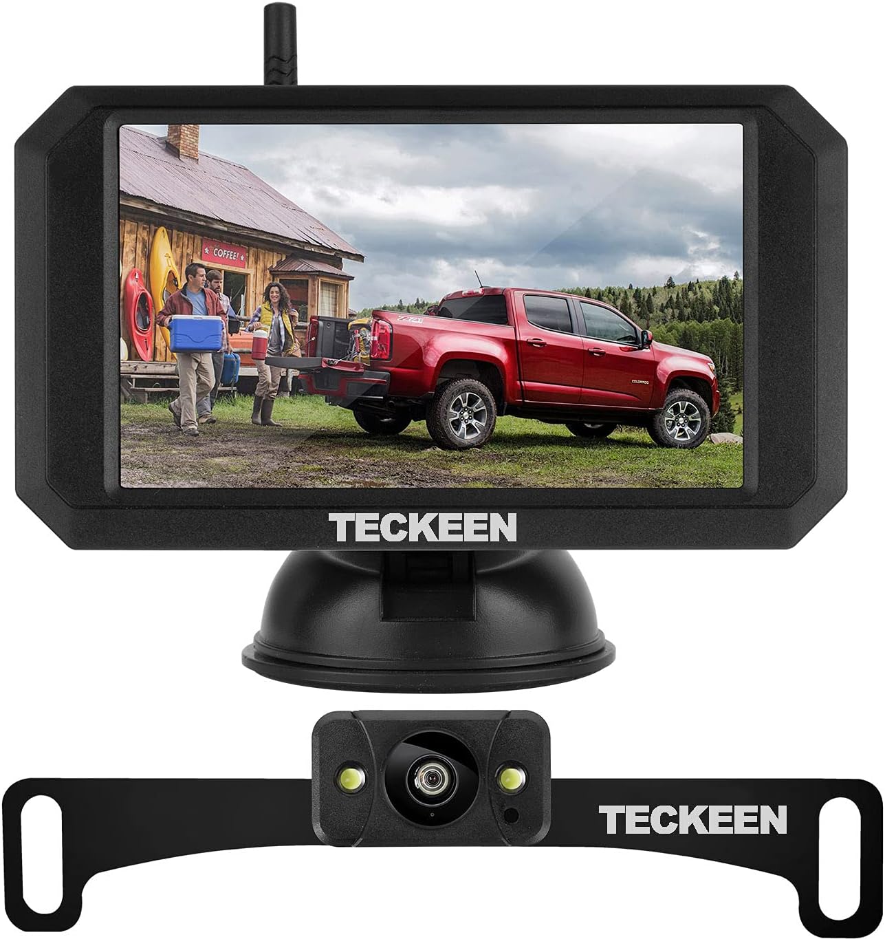 5 Inch Monitor 1080P Wireless Backup Camera Kit with Night Vision Waterproof Q812