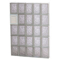 Ice Pattern Frameless Replacement Glass Block Window Y481