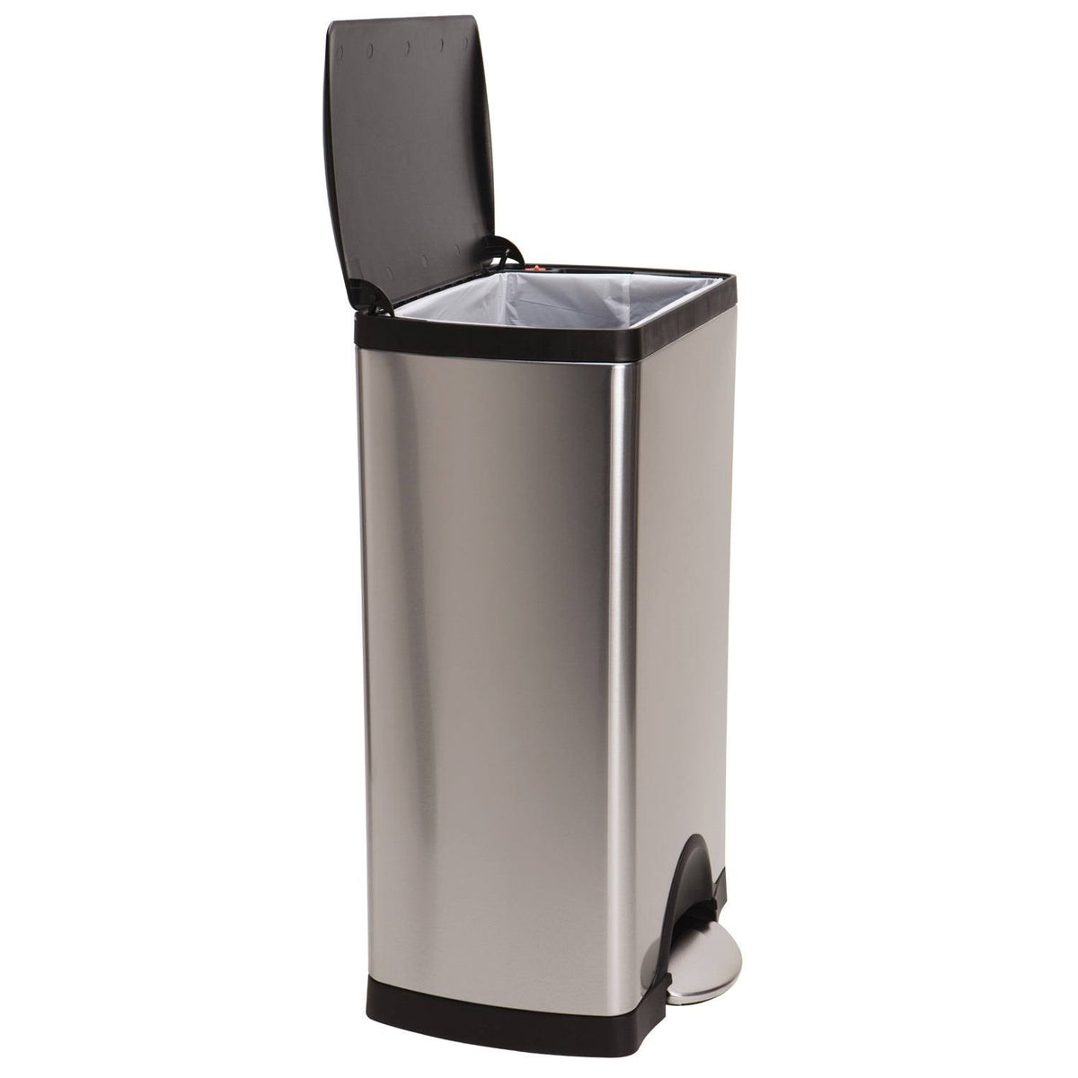 Rectangular Step Trash Can, Stainless Steel, 38 L / 10 Gal Q354083