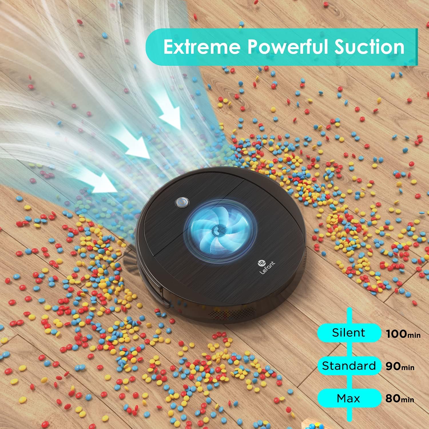 Robot Vacuum with 2200Pa Suction V80379