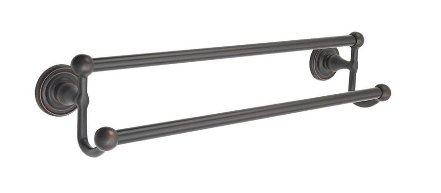 French Antique Brass Double Towel Bar B47704