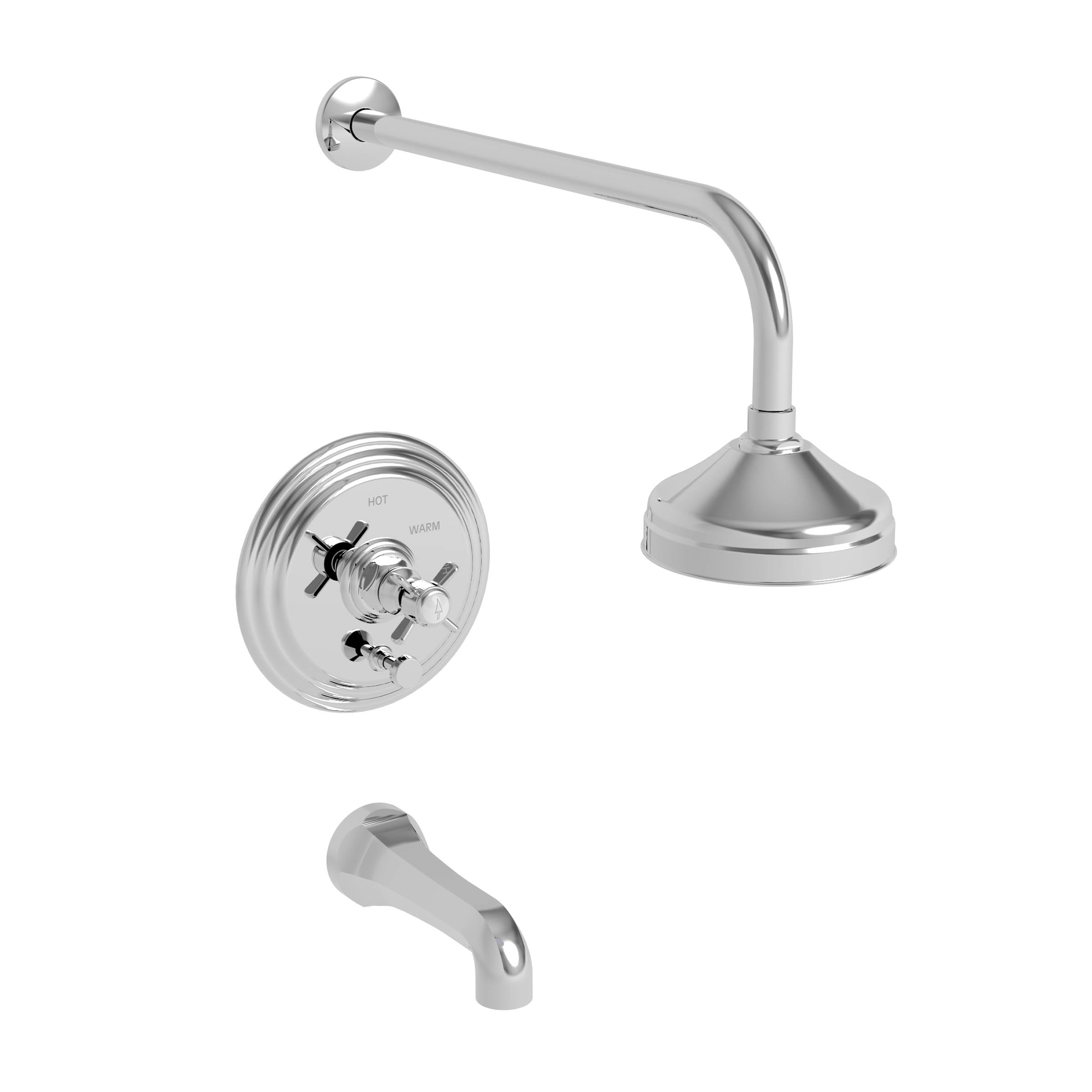 Midnight Chrome Pressure Balance Tub & Shower Trim M90377